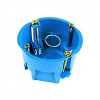 Коробка установочная GUSI СП 68x45мм С3Е3 гипрок синий (Подрозетник) картинка 